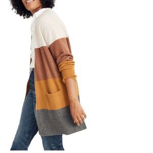 Madewell Kent striped cardigan size medium